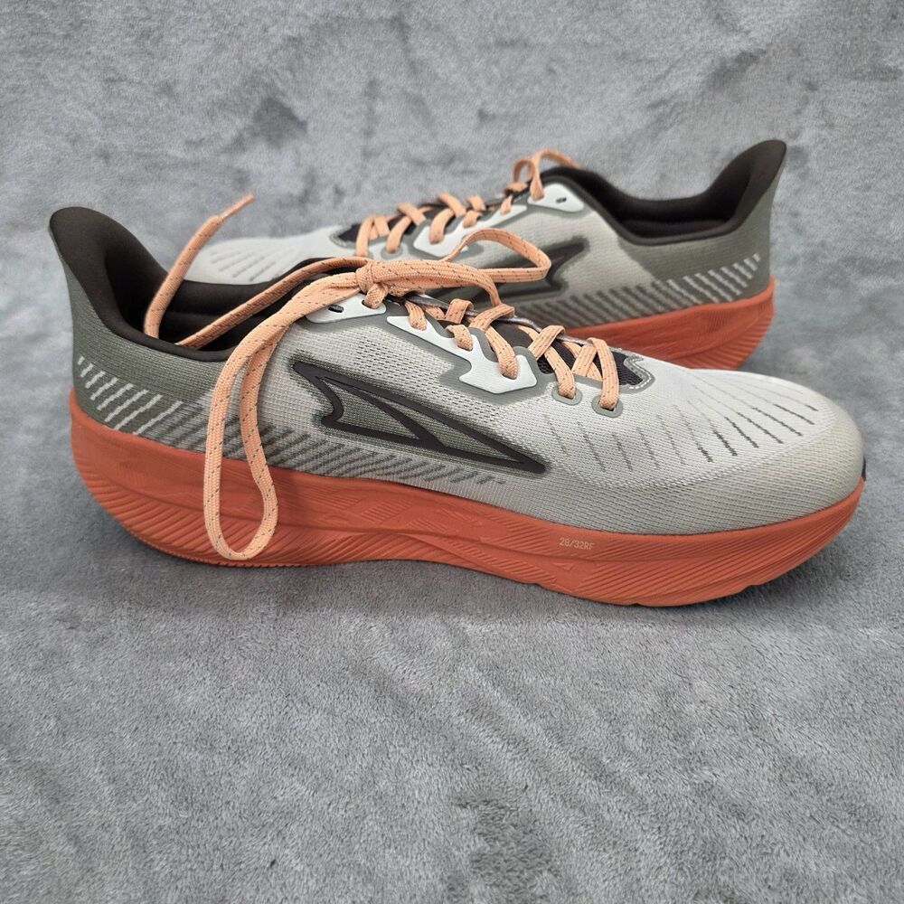 Altra Experience Flow Mens Size 12.5 Gray Orange Athletic Running Shoes Sneakers
